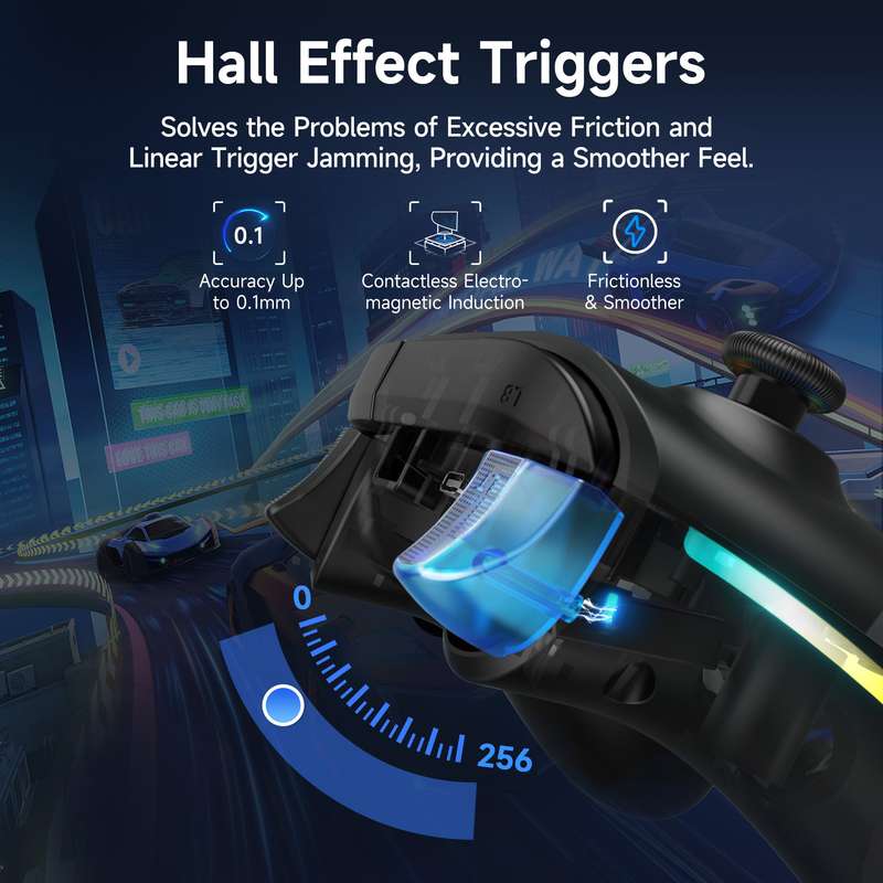 EasySMX X15 Wireless RGB Controller  Hall Effect Joystick & Trigger for Windows / Steam / Swit...