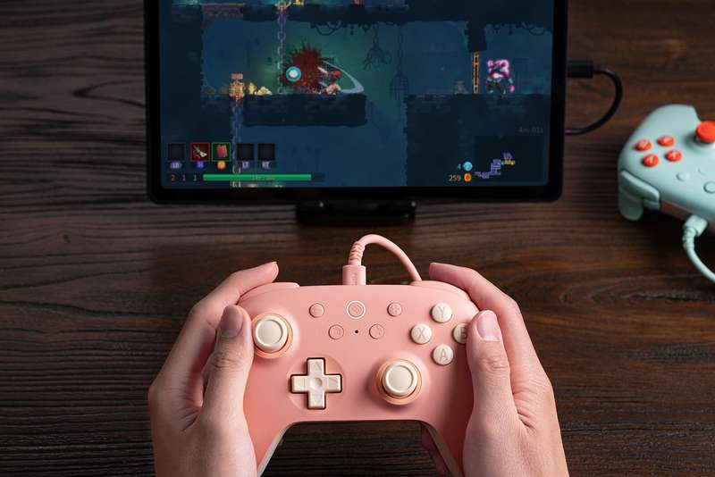 8BitDo Ultimate 2C Wired Controller For Windows and Android Peach
