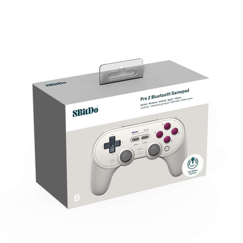 8BitDo Pro 2 Bluetooth Controller Hall Effect Nintendo Switch/Switch 2, PC, Android