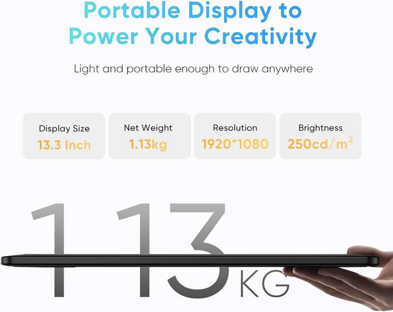 XPPen Artist 13.3 Pro V2 Graphics Display Drawing Tablet & Stylus