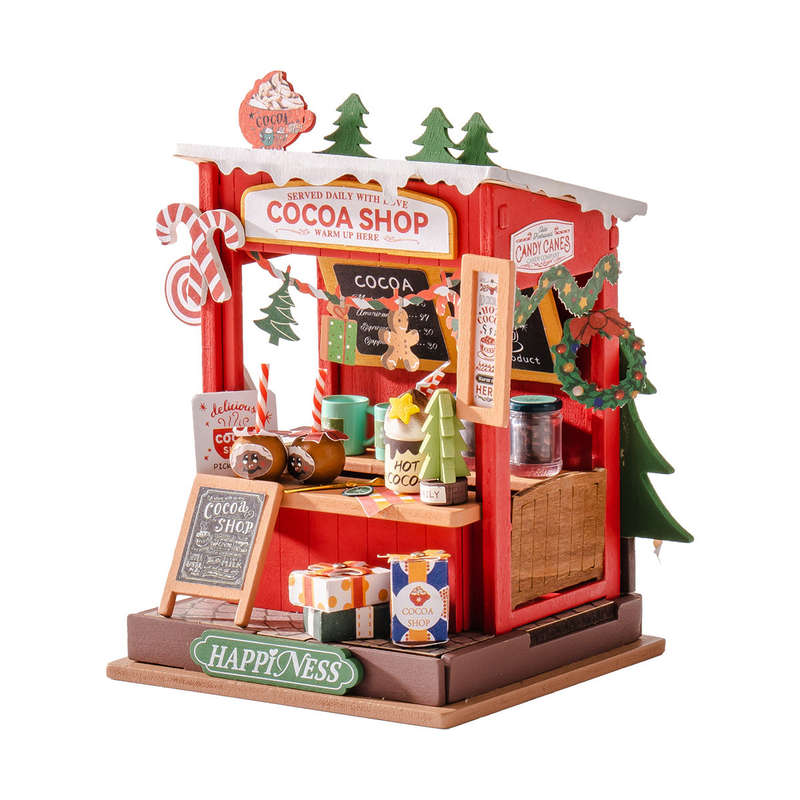 Robotime Cocoa Shop DIY 3D Miniature House