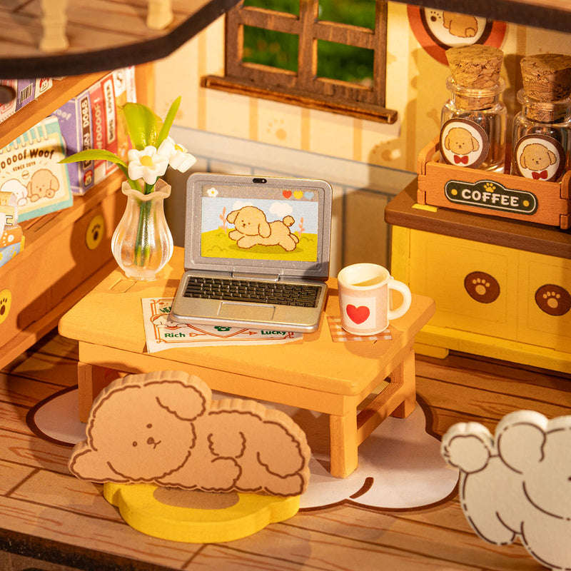 Robotime Puppy's Cozy Villa DIY Miniature House