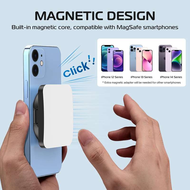 Ulanzi LT010 Magnetic Magsafe Video Light For Vlogging & Selfies Black