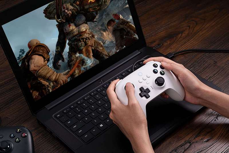 8BitDo Ultimate Wired Controller Windows, Steam Deck, & Raspberry Pi White
