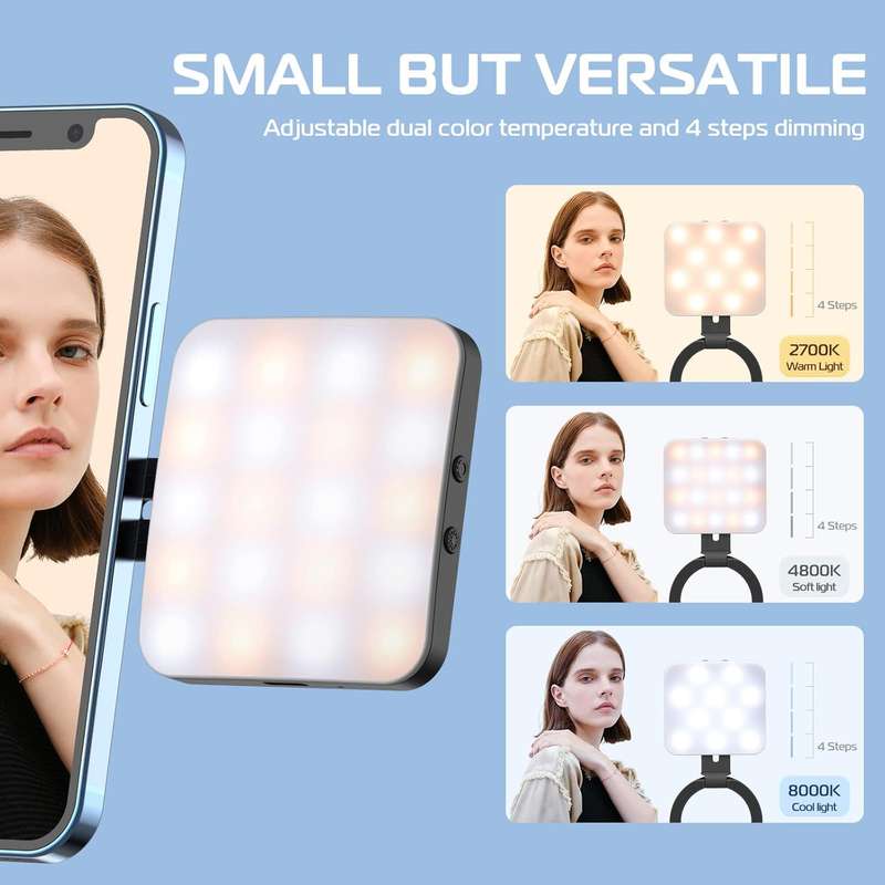 Ulanzi LT010 Magnetic Magsafe Video Light For Vlogging & Selfies Black
