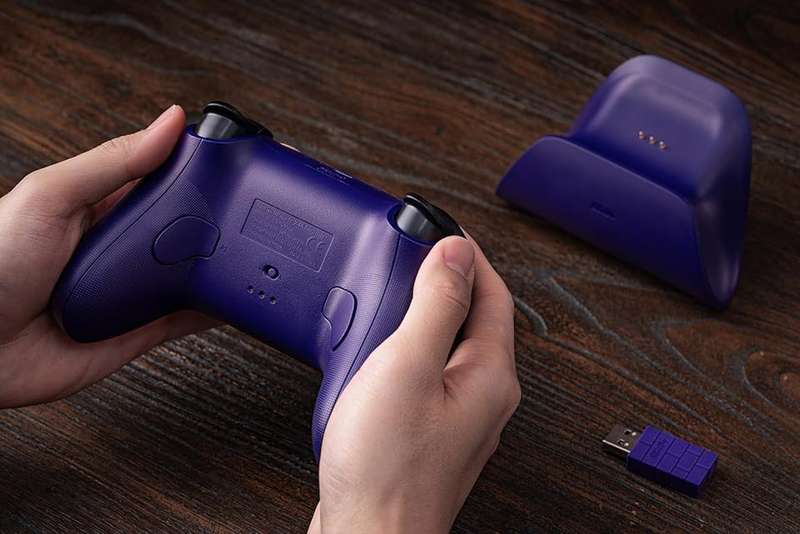 8BitDo Ultimate 2.4G Gaming Controller with Charging Dock (Hall Effect Joysticks) Purple