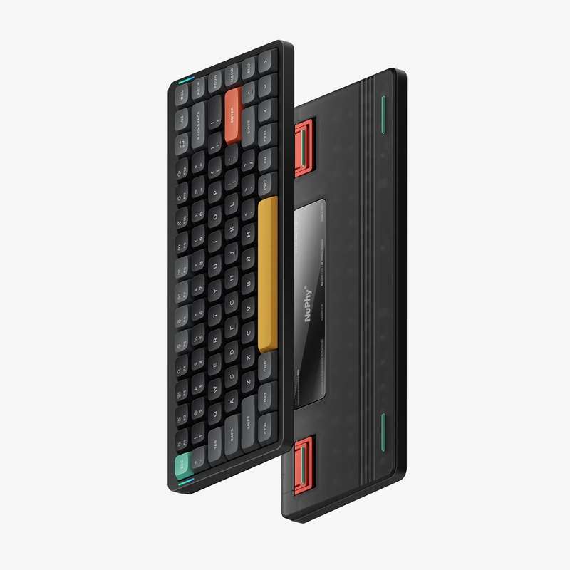 NuPhy Air75 V2 Low-Profile Cowberry Switches Mechanical Keyboard Basalt Black