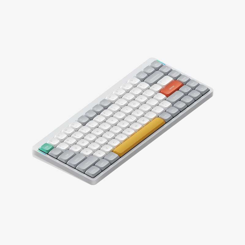 NuPhy Air75 V2 Low-Profile Cowberry Switches Mechanical Keyboard Ionic White
