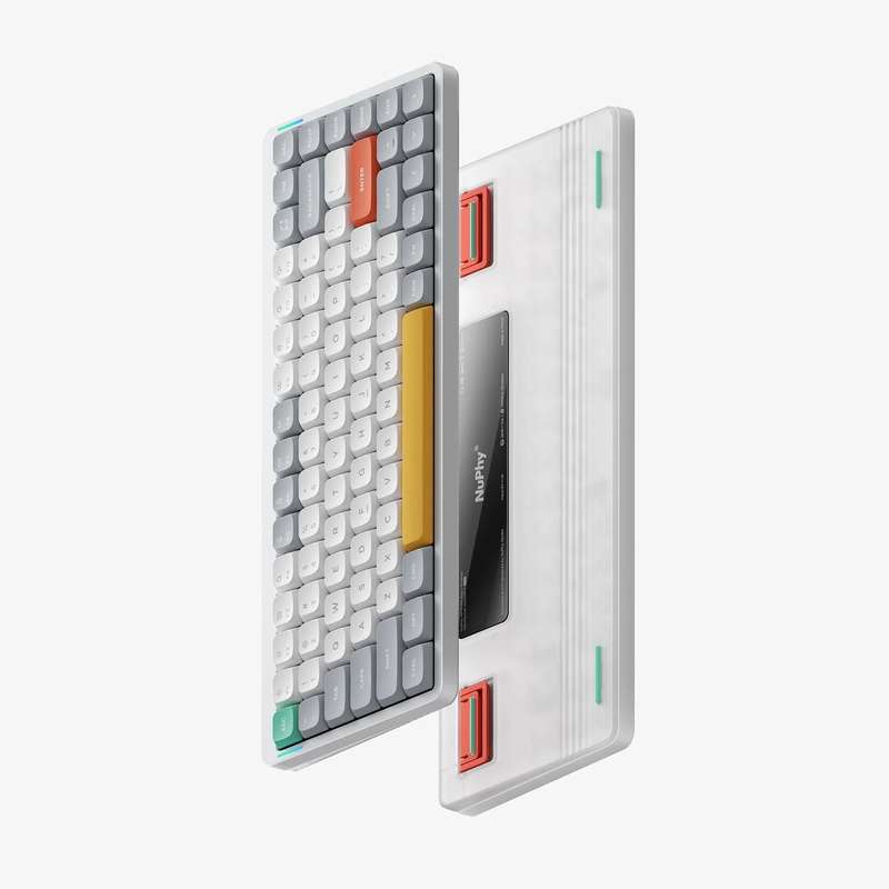NuPhy Air75 V2 Low-Profile Cowberry Switches Mechanical Keyboard Ionic White
