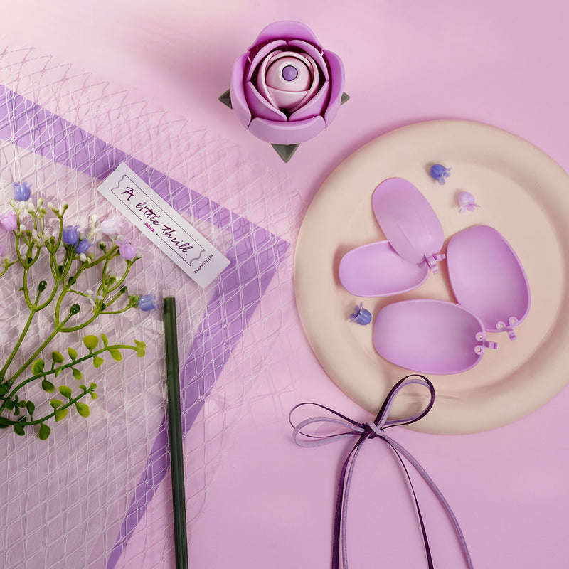 Robotime Purple Rose DIY Bouquet 3D Puzzle