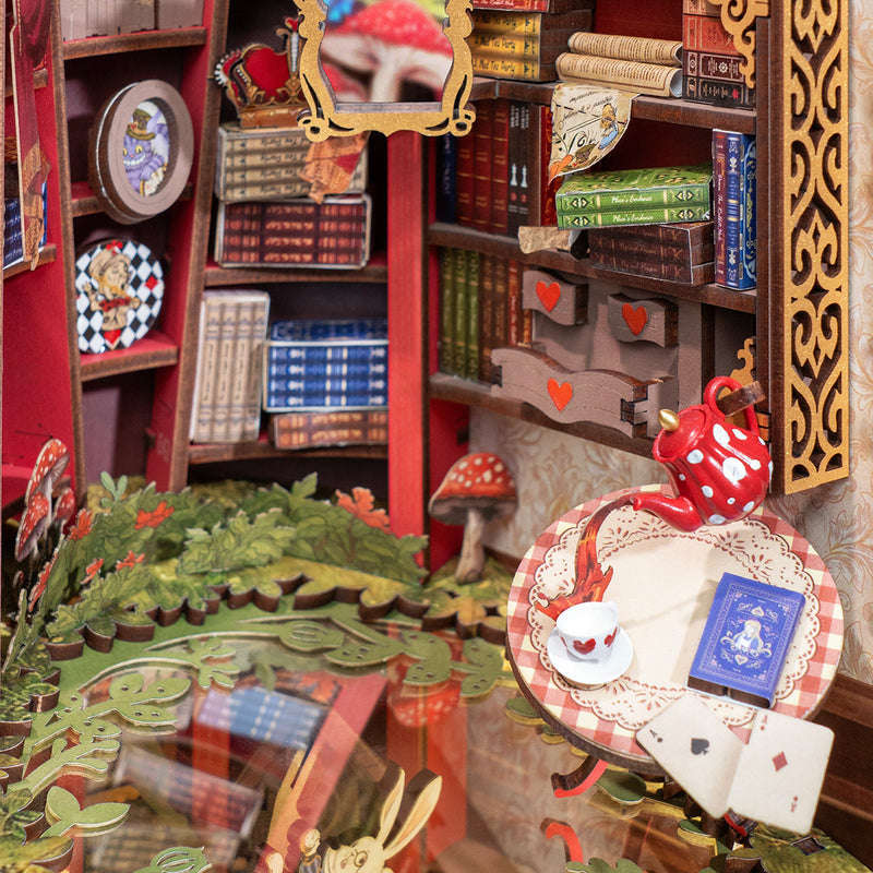 Robotime Fall Into Wonder DIY Book Nook Shelf Insert Miniature Dollhouse