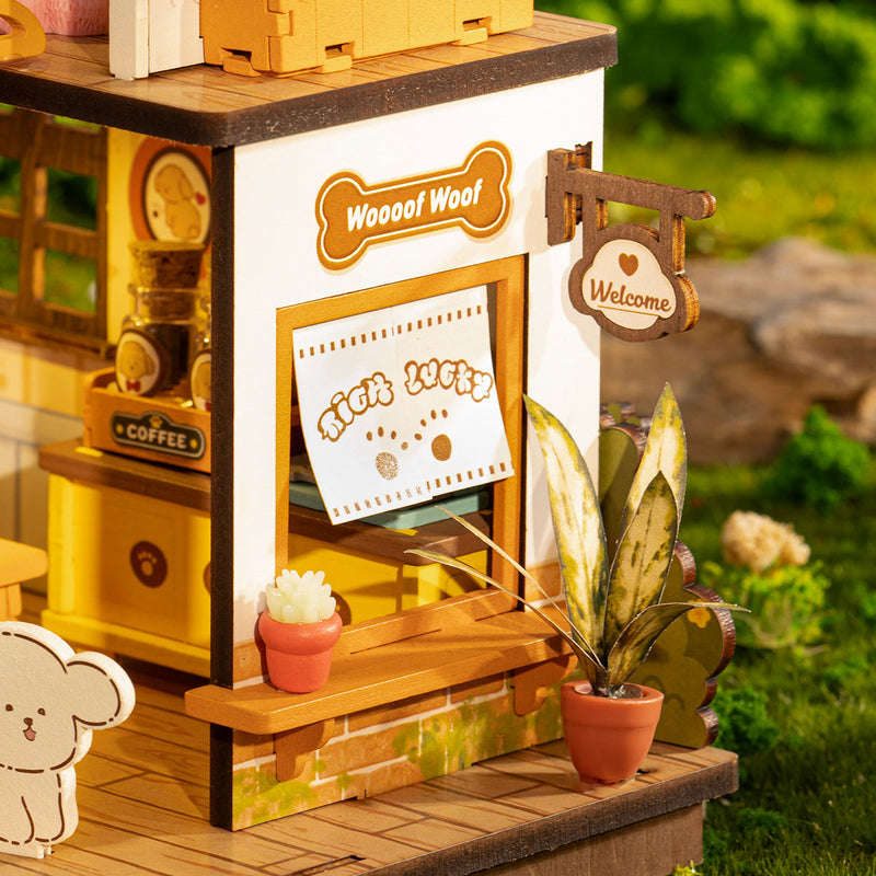 Robotime Puppy's Cozy Villa DIY Miniature House