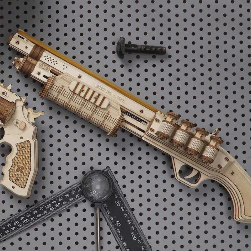 Robotime Terminator M870 Justice Guard Gun 3D DIY Puzzle