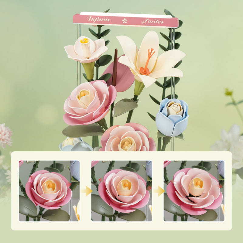 Robotime Blooming Bouquet Box DIY 3D Puzzle