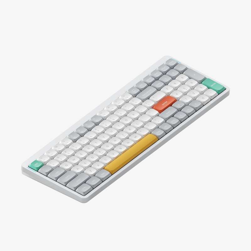 NuPhy Air96 V2 Low-Profile Cowberry Switches Mechanical Keyboard Ionic White