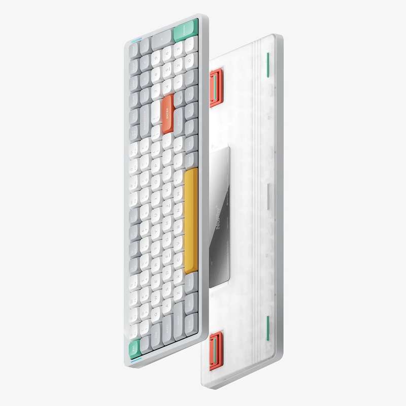 NuPhy Air96 V2 Low-Profile Cowberry Switches Mechanical Keyboard Ionic White