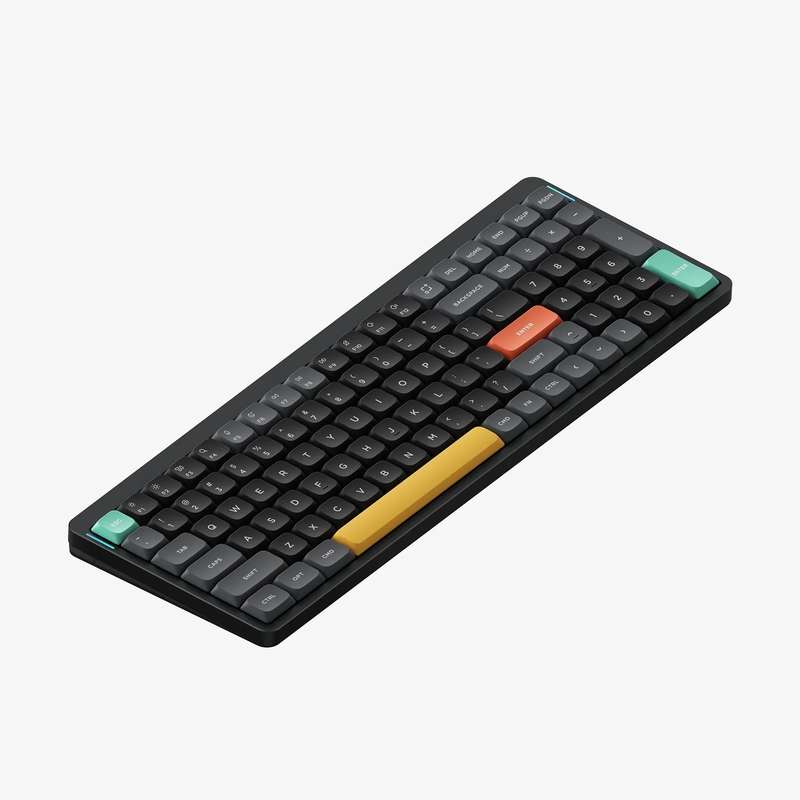 NuPhy Air96 V2 Low-Profile Cowberry Switches Mechanical Keyboard Basalt Black