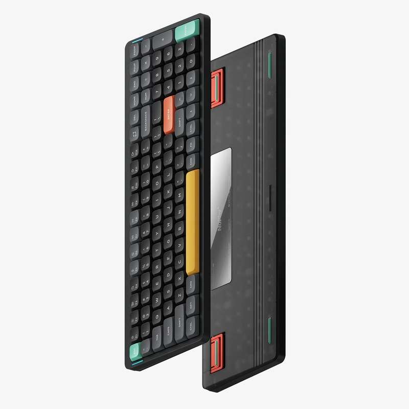 NuPhy Air96 V2 Low-Profile Cowberry Switches Mechanical Keyboard Basalt Black