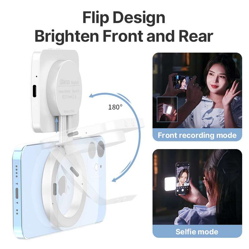 Ulanzi LT010 Magnetic Magsafe Video Light For Vlogging & Selfies White