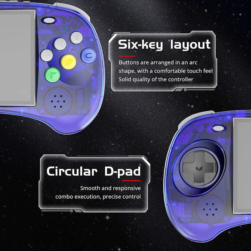 Anbernic RG ARC-S Retro Handheld Emulator Console Linux System 4.0 inch IPS Blue