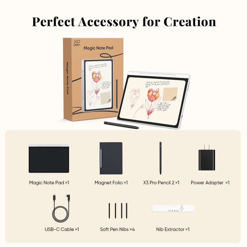 XPPen Magic 3-in-1 Colour Digital Notebook & Stylus