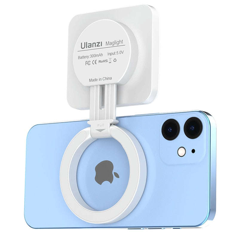 Ulanzi LT010 Magnetic Magsafe Video Light For Vlogging & Selfies White