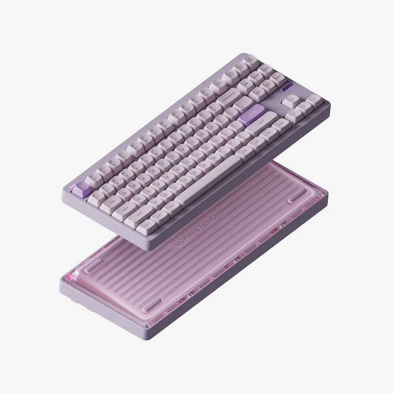 NuPhy Gem80 Barebones Wireless Custom Mechanical Keyboard Airy Lilac