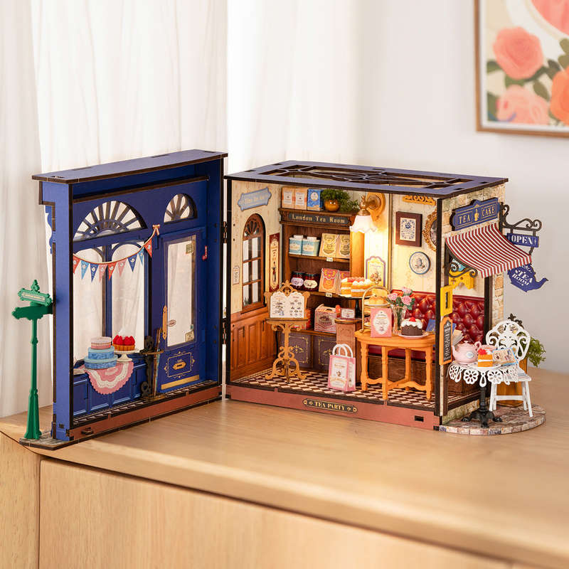 Robotime Leisure Time Tea Room DIY 3D Miniature House