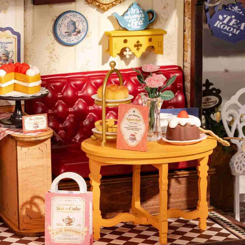 Robotime Leisure Time Tea Room DIY 3D Miniature House