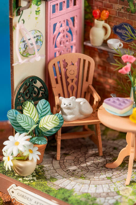 Robotime Fancy Tea Yard DIY 3D Miniature Dollhouse