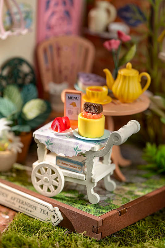 Robotime Fancy Tea Yard DIY 3D Miniature Dollhouse