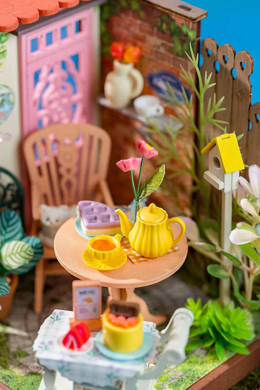 Robotime Fancy Tea Yard DIY 3D Miniature Dollhouse