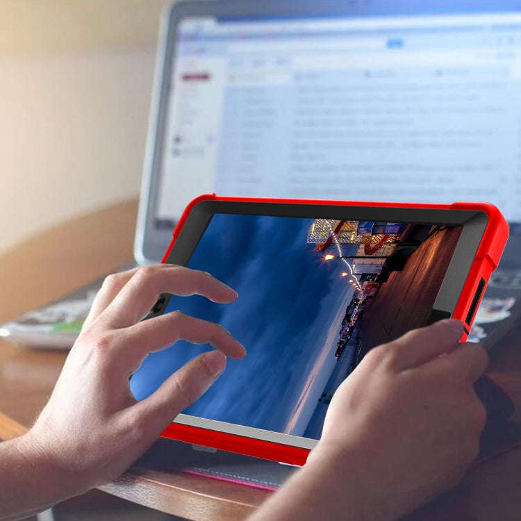 Rugged Shockproof Cover With Stand For iPad Mini 4 & Mini 5 Red