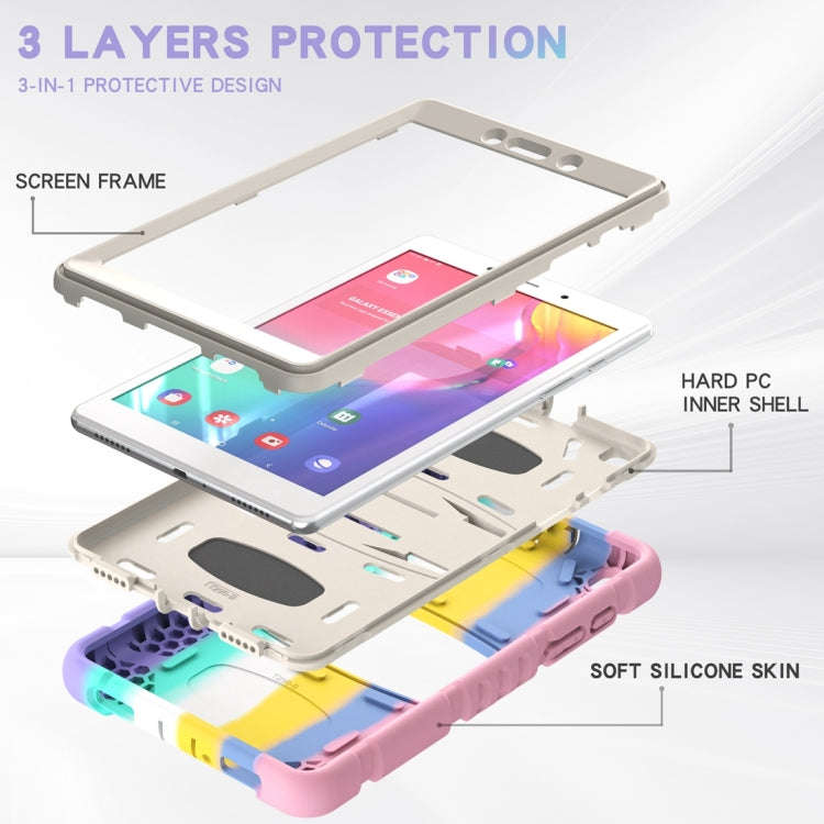 Shockproof Cover With Stand & Hand & Shoulder Strap Galaxy Tab A8 2019 T290 Candy
