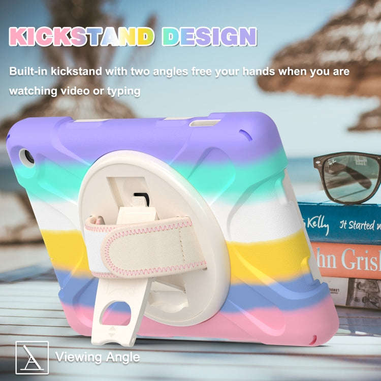 Shockproof Cover With Stand & Hand & Shoulder Strap for Amazon Fire 7 2022 Candy