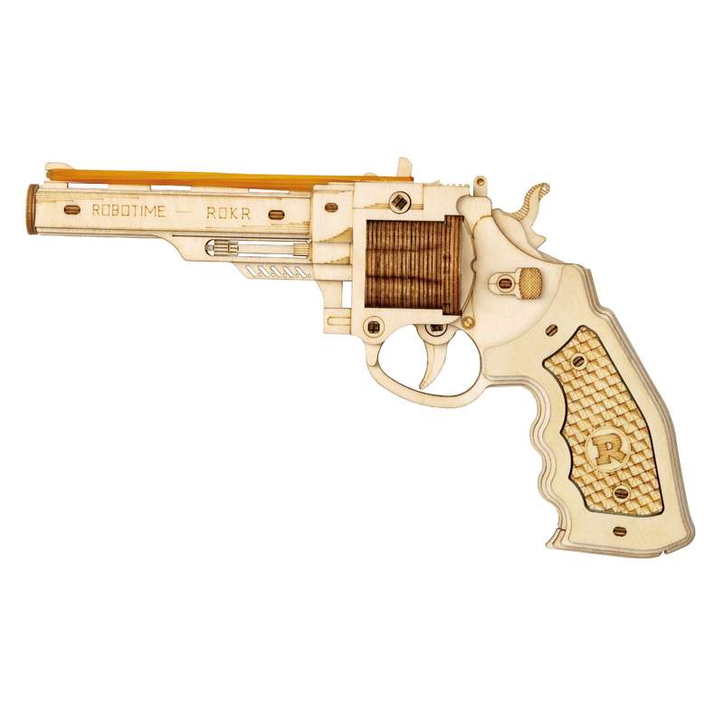 Robotime Corsac M60 Justice Guard DIY 3D Wooden Puzzle Gun