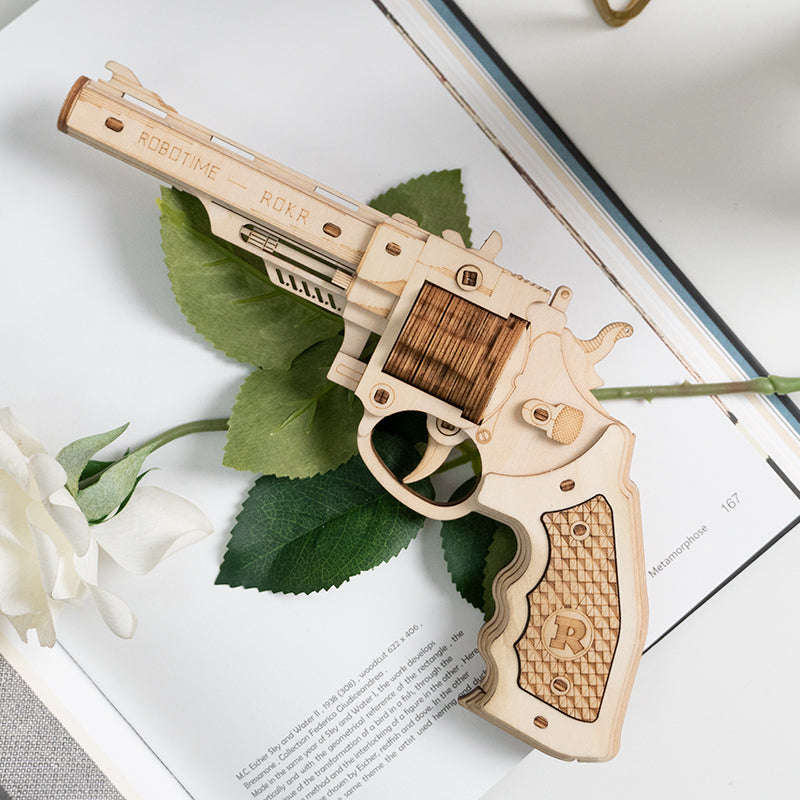 Robotime Corsac M60 Justice Guard DIY 3D Wooden Puzzle Gun