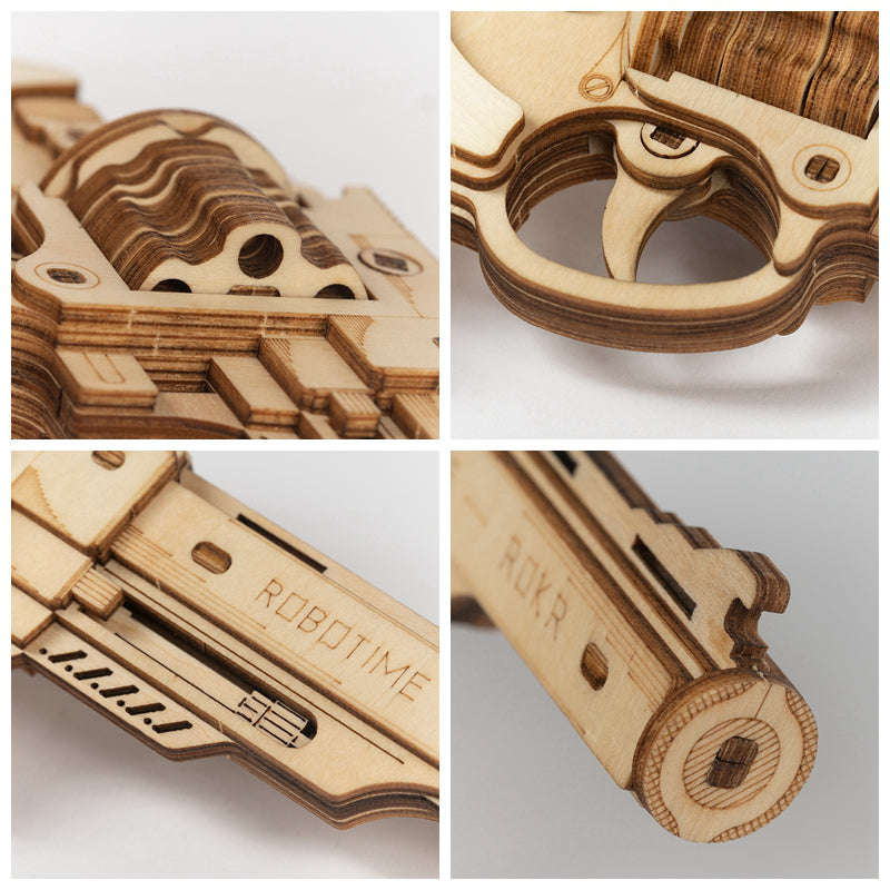 Robotime Corsac M60 Justice Guard DIY 3D Wooden Puzzle Gun