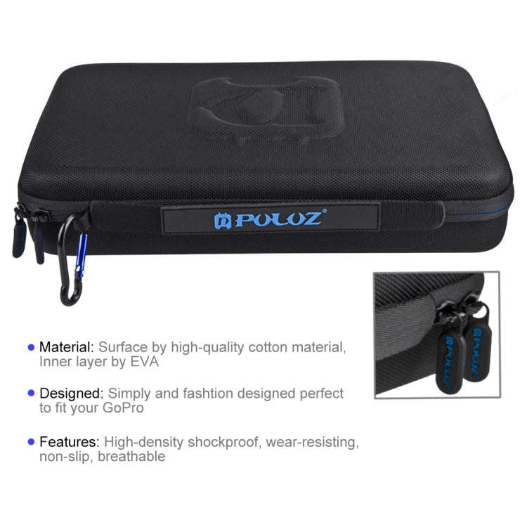 Portable Travel EVA Storage Case for GoPro 10 / 9 / 8 / SJCAM SJ8 / DJI Action 2