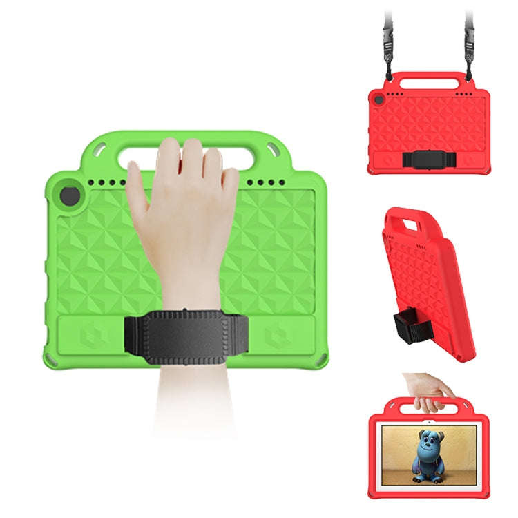 Shockproof Cover With Stand & Shoulder Strap Amazon Kindle Fire HD8 2020 Green
