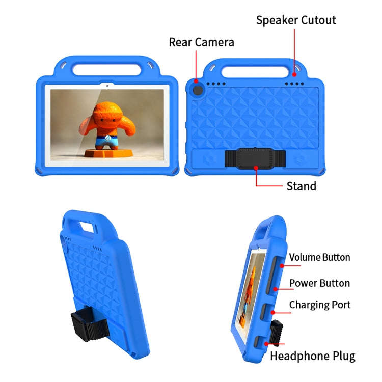 Shockproof Cover With Stand & Shoulder Strap Amazon Kindle Fire HD8 2020 Green