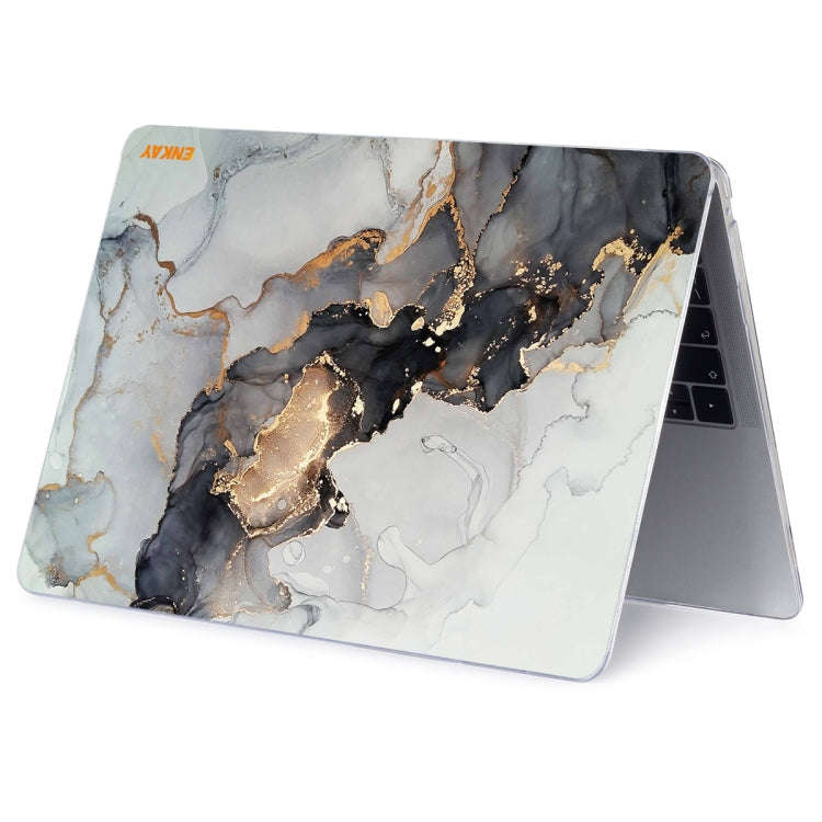 Patterned Hard Case Cover for MacBook Pro 2021 16 inch A2485 Gold Marble