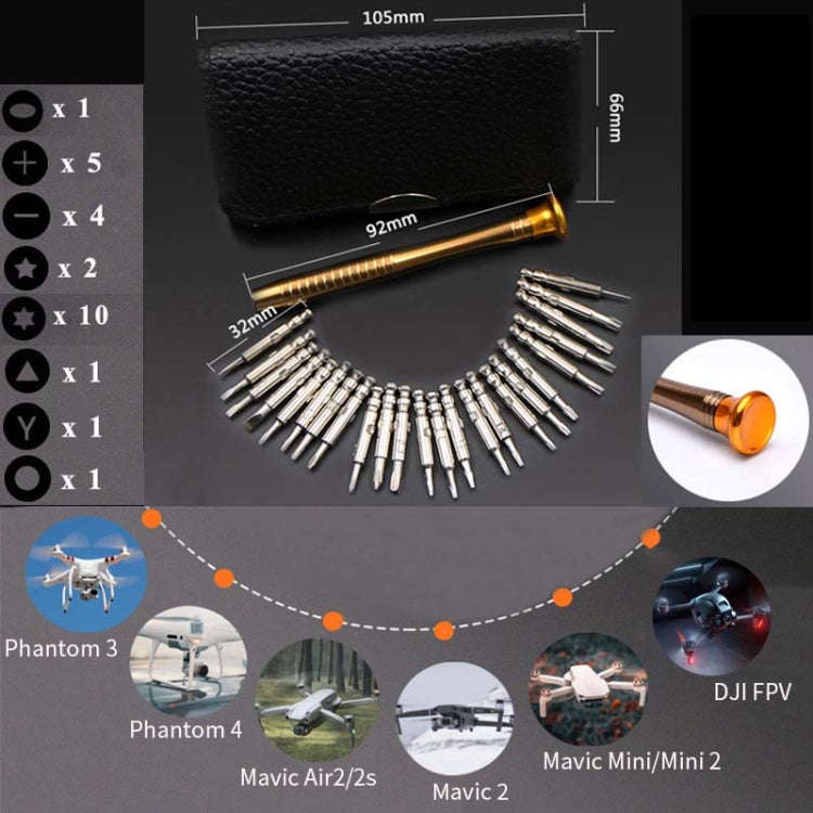 24 in 1 Screw Driver Tool Kits for Drones or Phone Repairs