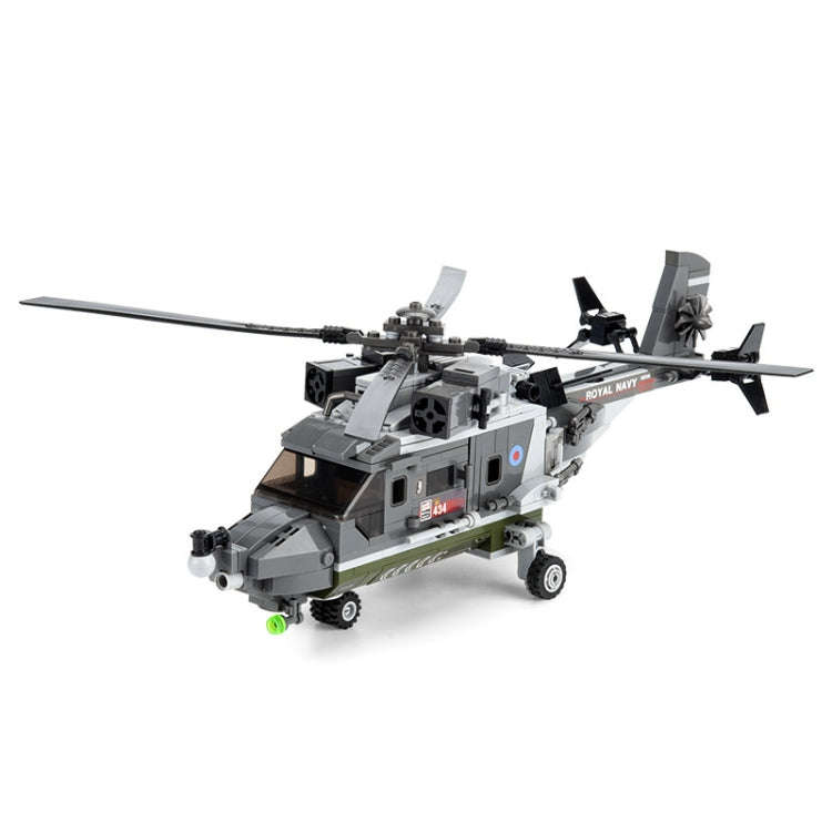 CAYI 2237 Helicopter Model Building Blocks STEM Toys Kit Set