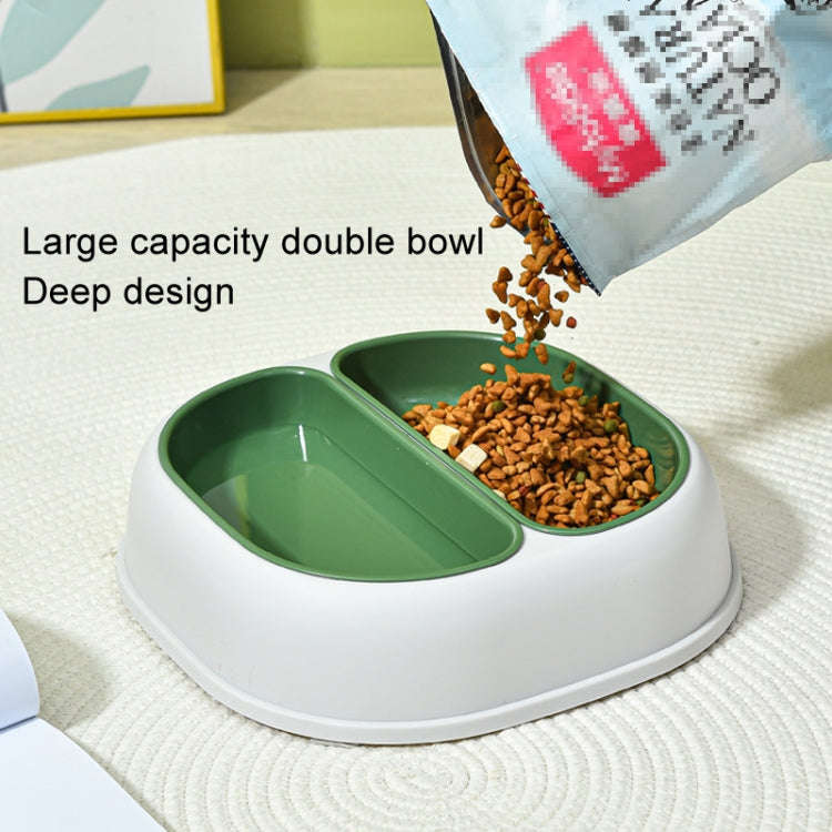 Double Plastic Cat & Small Dog Food and Water Bowl Pink