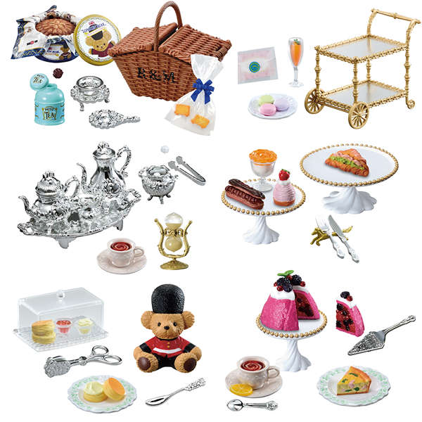 Collectible Dollhouse Miniature Tea Time Decorations Complete Set