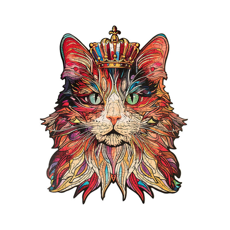 Robotime Cat King Wooden Jigsaw Puzzle
