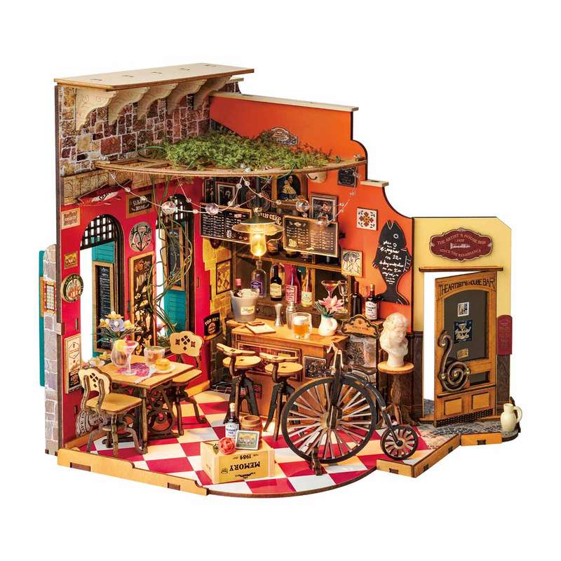 Robotime Cheers Bar & Dining DIY 3D Miniature House