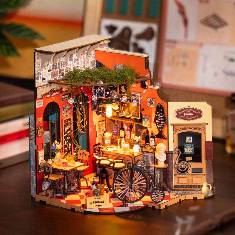 Robotime Cheers Bar & Dining DIY 3D Miniature House