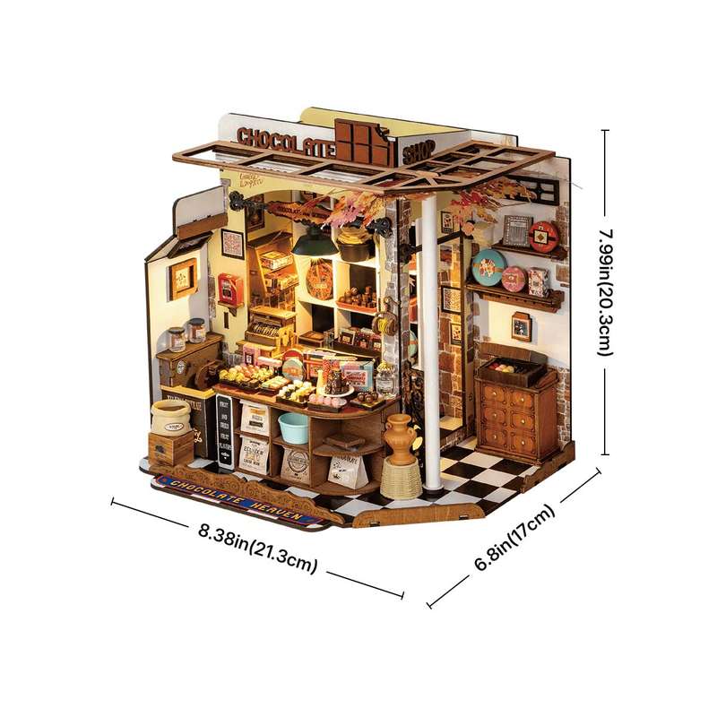 Robotime Henry's Chocolate DIY 3D Miniature House